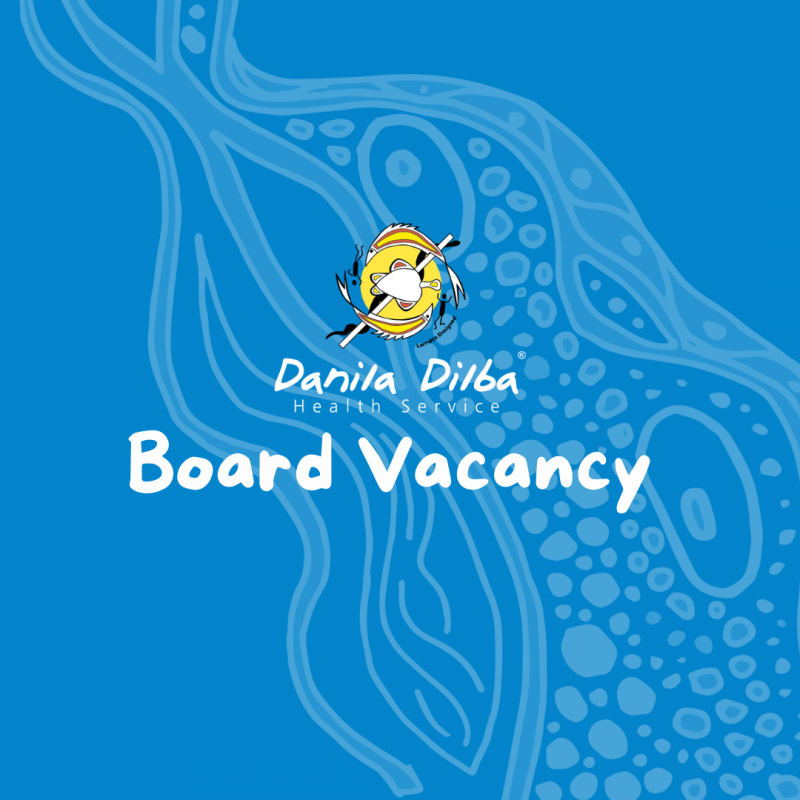 Danila Dilba Board Vacancy on blue background 